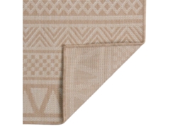 Tapete De Tecido Plano P/ Exterior 200x280 Cm Riscas Castanhas