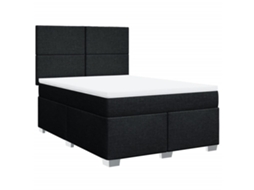 Box Spring Bed, Box Spring Beds Vidaxl Preto Tecido (160 X 200 Cm)