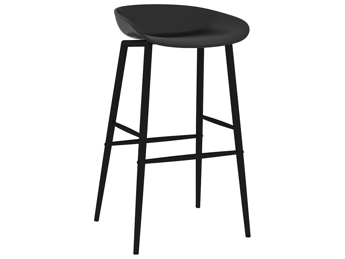 Cadeiras de Bar 4 Pcs Preto MAISON EXCLUSIVE