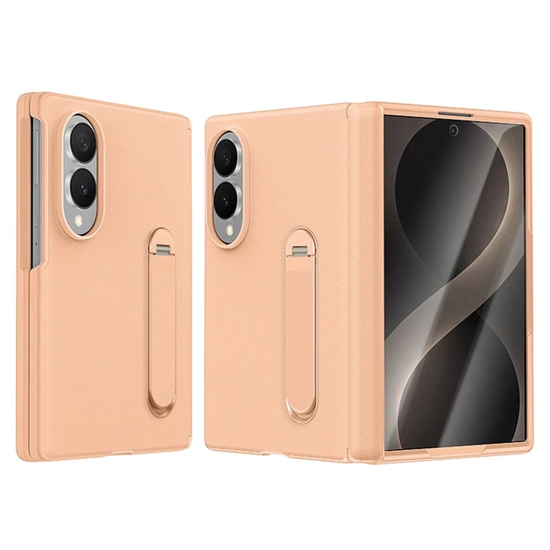 Capa Eifson Para Samsung Galaxy Z Fold8, Com Dobradiça Magnética, Suporte, Material Para Pc - Compatível - Ouro