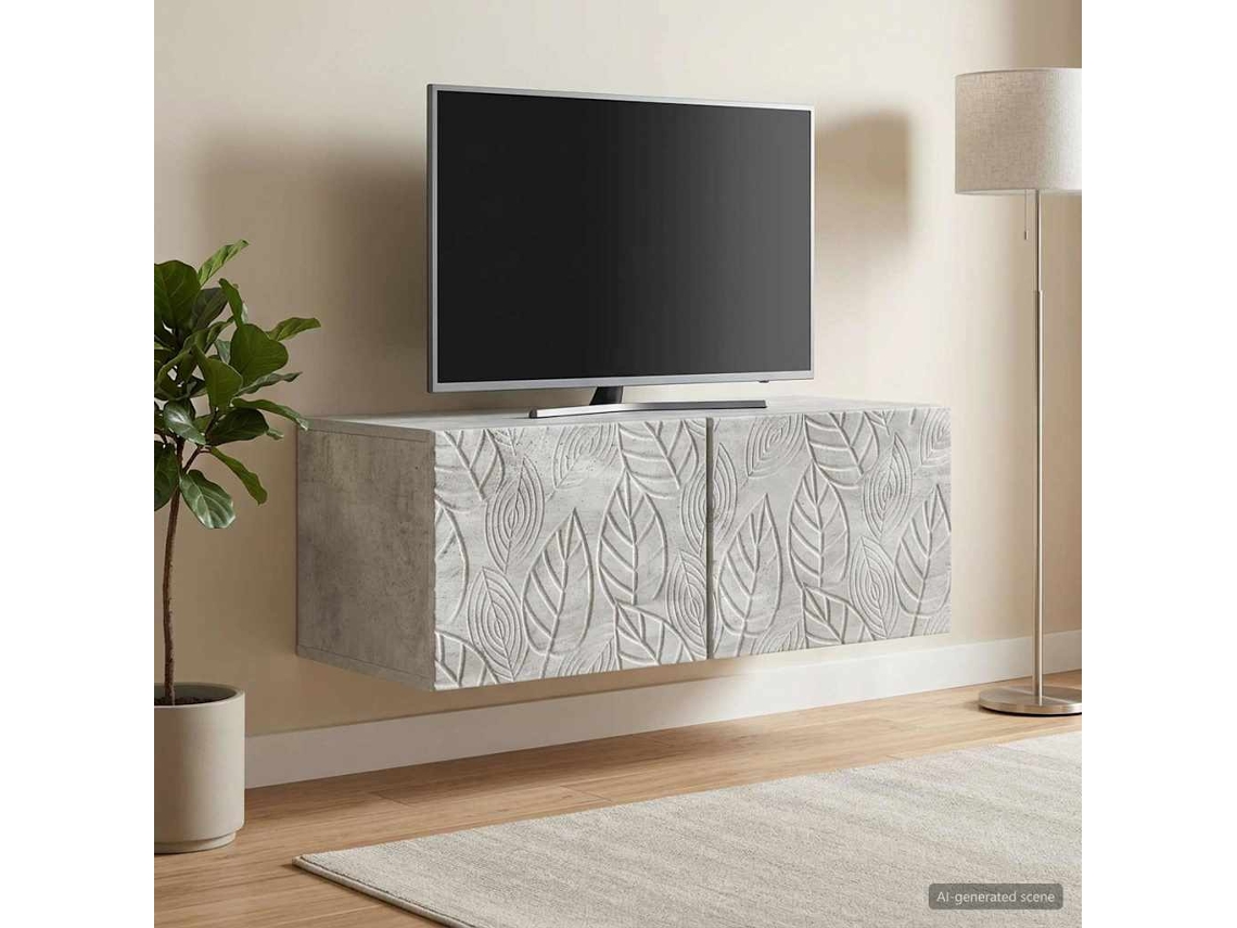 Vidaxl Gabinete De Tv De Parede 78,5 X 31 Cm Cinzento Cimento