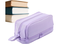 Organizadora Com 4 Compartimentos Para Materiais Escolares, Estojo De Grande Capacidade, Marcadores, Faculdade