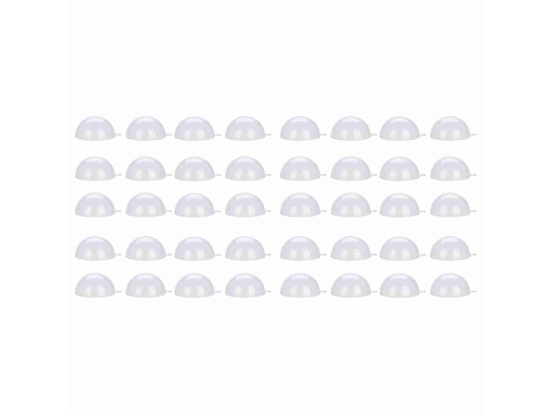 20 Bolas de Plástico Transparentes Encaixáveis para Decoração de Casamento e Nascimento (8cm)