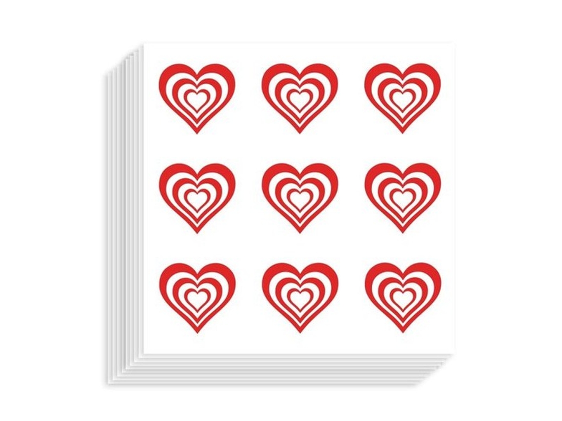 Adesas De Coração 180 Unidades - Adesivos Autocolantes - Forma De Coração - Álbum De Adesivos/cronograma - Manualidades/registo - Presentes/decoração