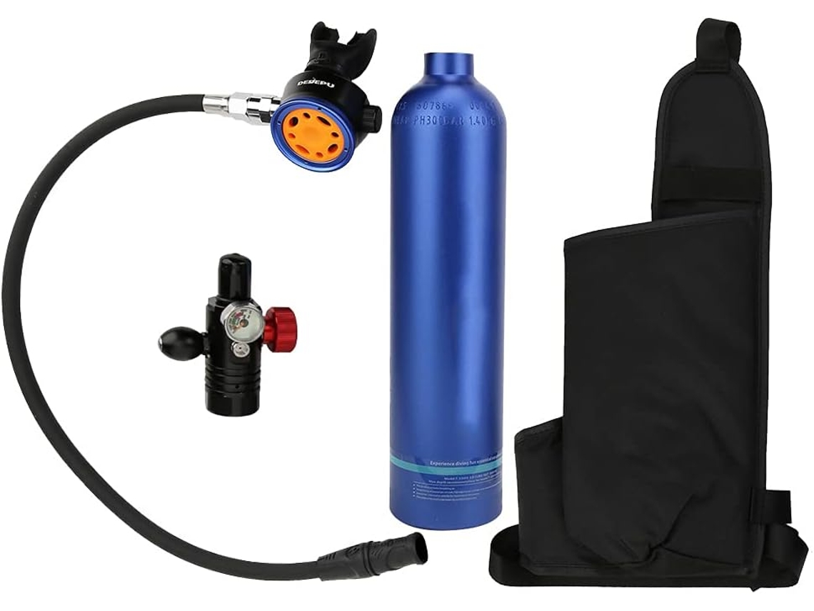 Cylindre d'Oxygène 1L en Aluminium Bleu SFUSHOS