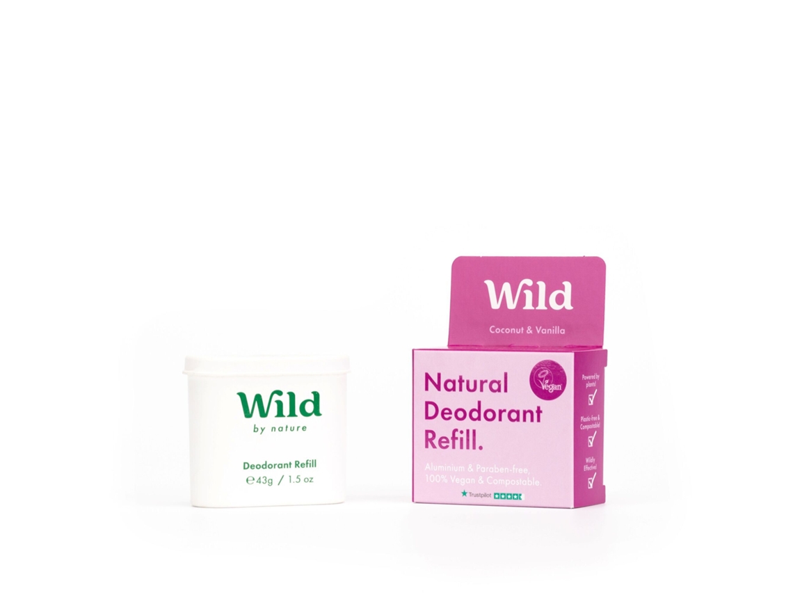 Natural Deodorant Refill Coco e Baunilha WILD
