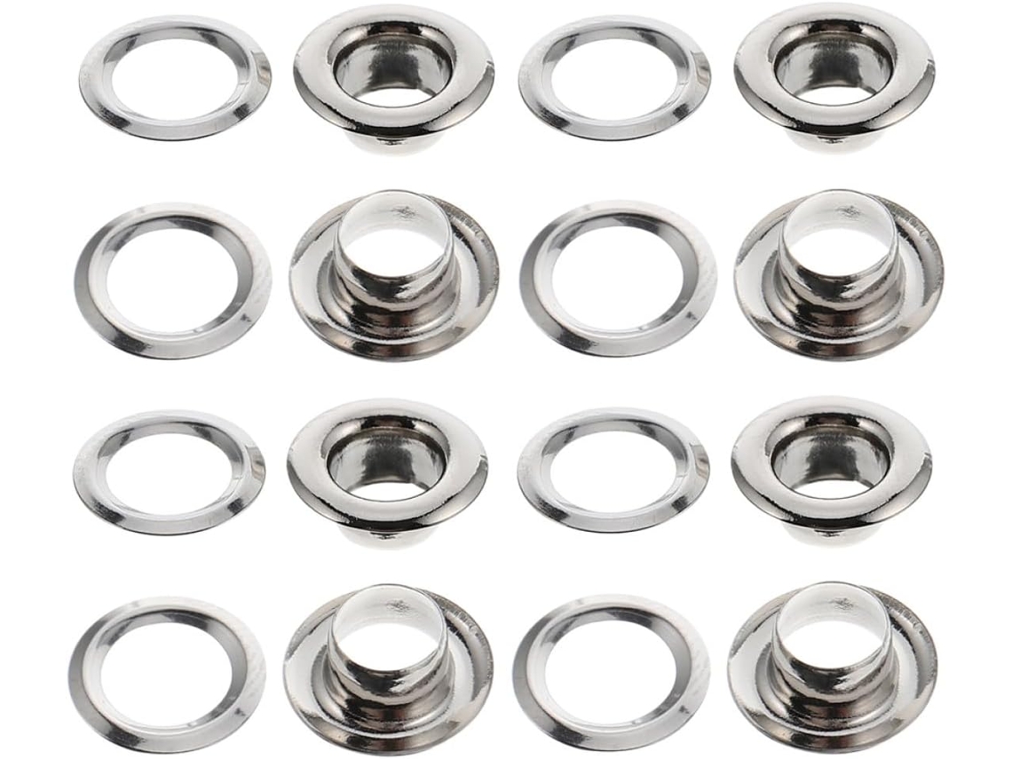 Conjunto De 100 Ilhós Latão Para Cortinas, Com Baixo Ruído E