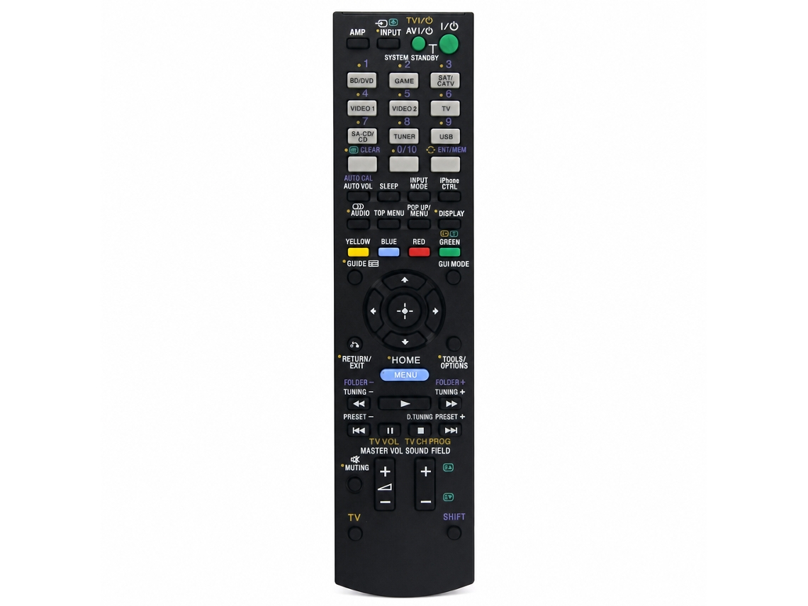 Comando À Distância Para Recetor Av Sony Compatível Com Rm-aau106_dae