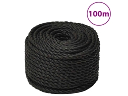 Rope, Ropes Vidaxl Preto Polipropileno (n/a)