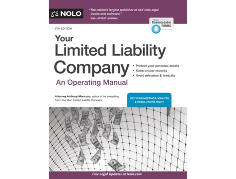 Livro your limited liability company de anthony mancuso (inglês)
