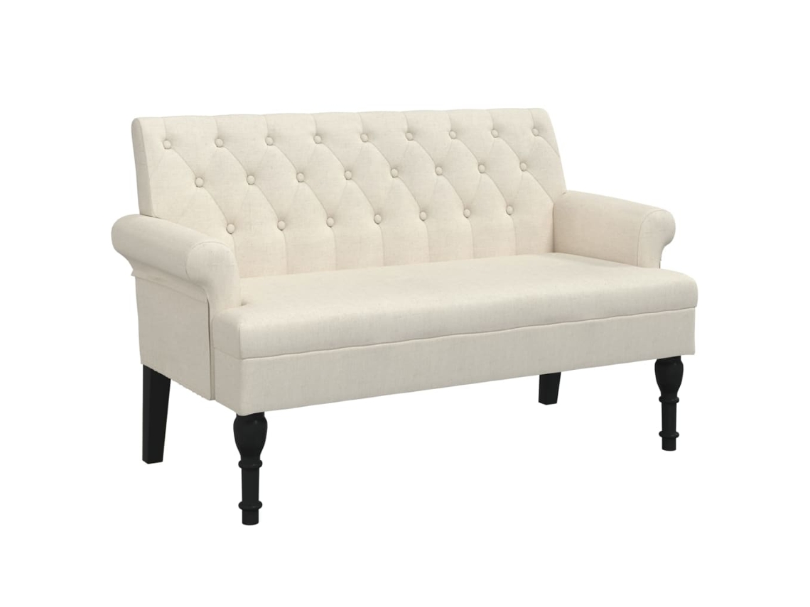 Bench, Benches Vidaxl Creme Tecido (n/a)