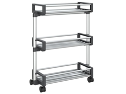 Storage Trolley, Storage Trolleys Vidaxl Prateado Alumínio