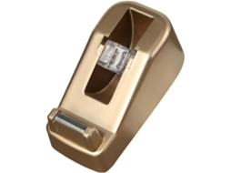 Dispensador de adesivo profissional genérico dourado em plástico, cortador sem rebarbas, leve e prático para