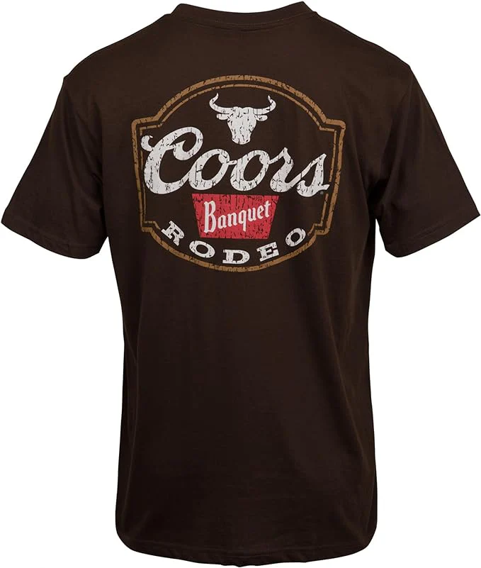 Coors Banquet Rodeo T-shirt Unisex Rockinstone Size:l