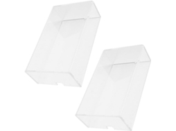 Capa Protetora Transparente Em Acrílico Para Mouse, Pacote Com 2 Unidades.