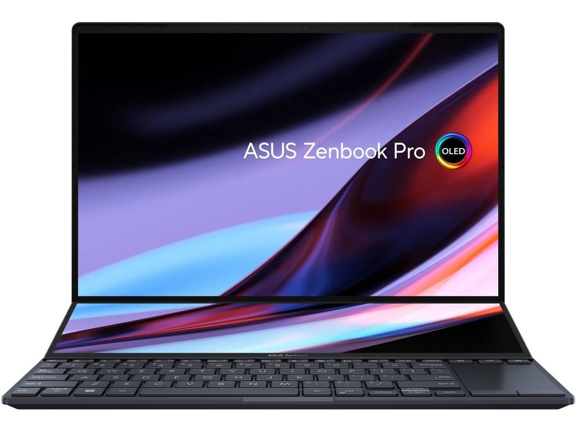 Portátil ASUS Zenbook Pro UX8402ZE-92DOT5PB1 (14.5'' - Intel Core i9-12900H - RAM: 32 GB - 1 TB SSD - NVIDIA GeForce RTX 3050 Ti)
