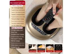 Massageiro Automático De Pés E Pernas Com Aquecimento, 5 Níveis De Intensidade Temporizador Inteligente, Compacto, Recarregável, Uso Diár...