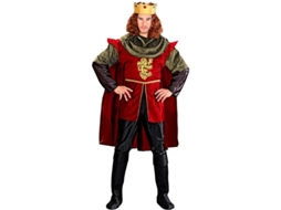 Fato de Cavaleiro Real Vermelho e Verde para Homem