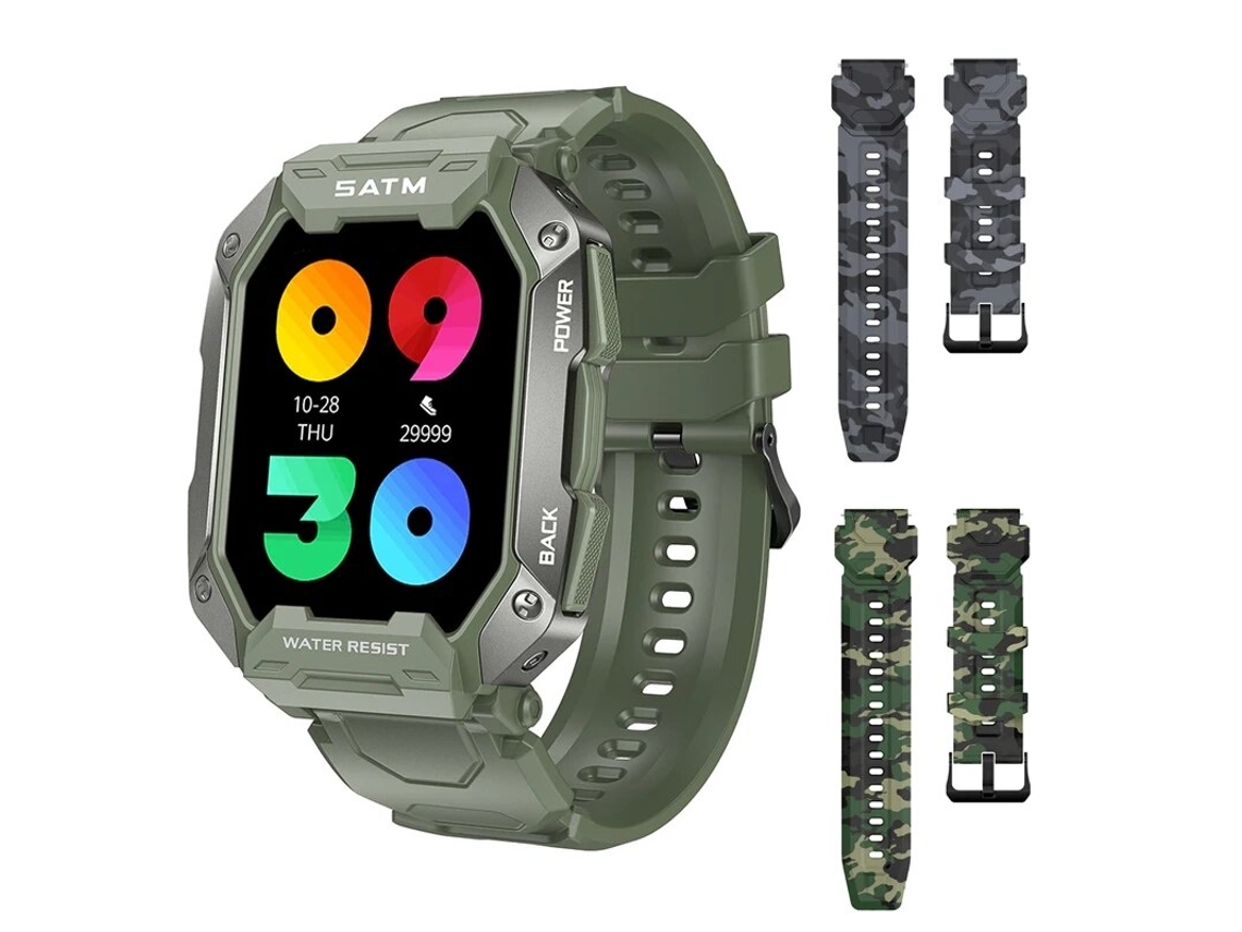 Relógio Inteligente Masculino Ip68 5Atm Monitor de Saúde À Prova DÁgua Smartwatch para Android Ios Oxygen Fitness Watch