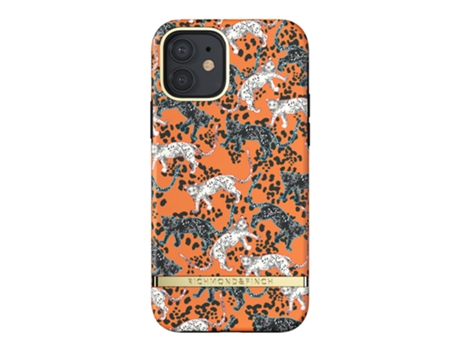 Capa para Iphone Leopardo Laranja  12 & 12 Pro