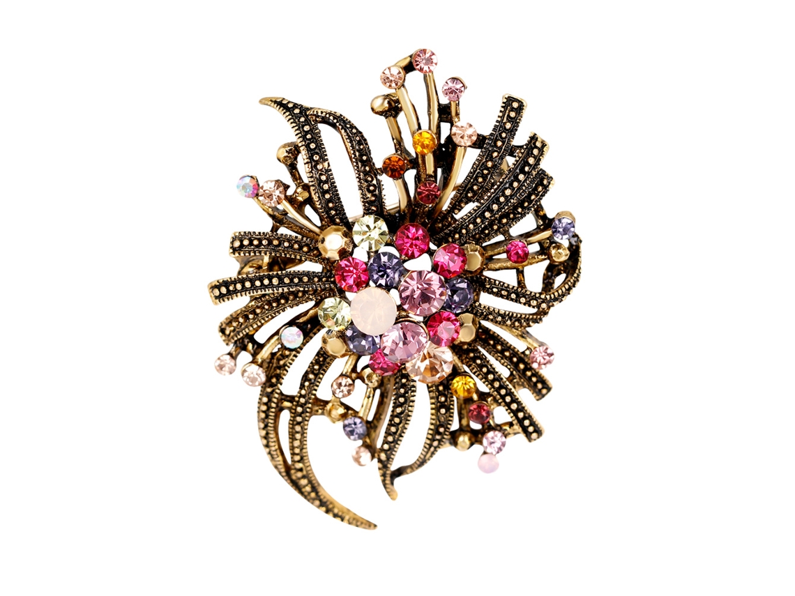 Broche Fogo De Artifício Estilo Retro Acessório Jóias Decoração