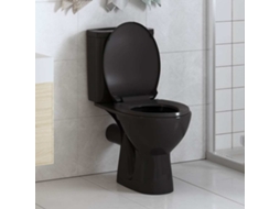 Vidaxl Tampo De Sanita Fecho Suave Com Design Remoção Rápida Preto