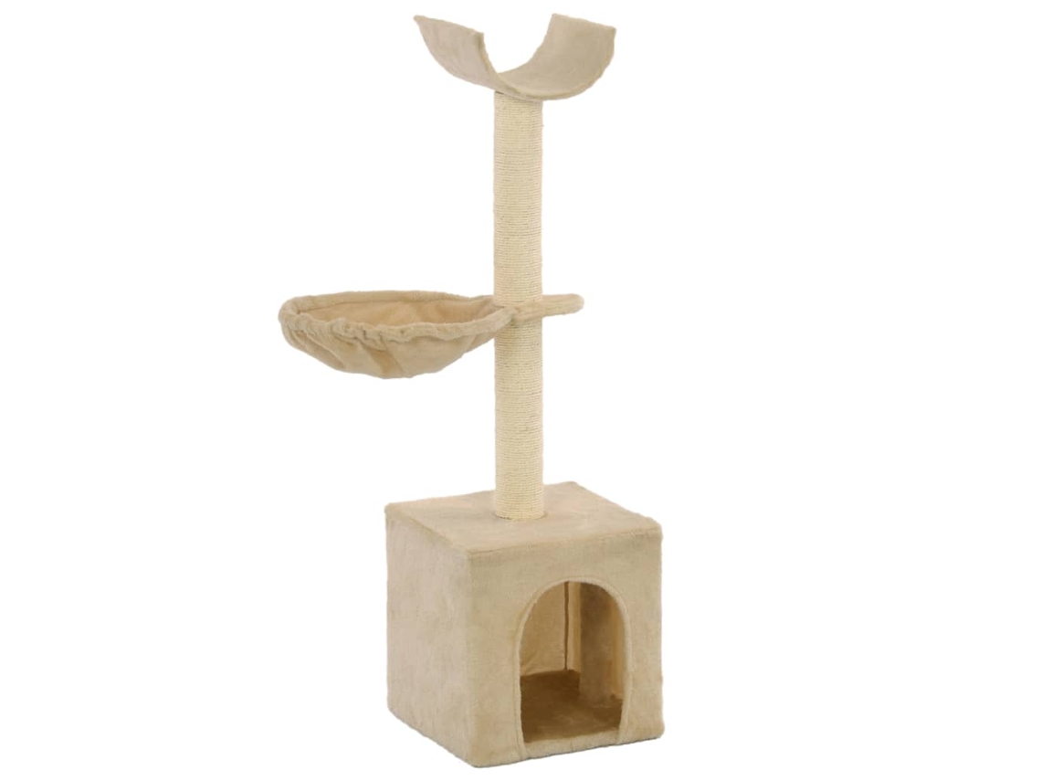 Vidaxl Árvore C/ Postes Arranhadores Sisal 105 Cm Bege