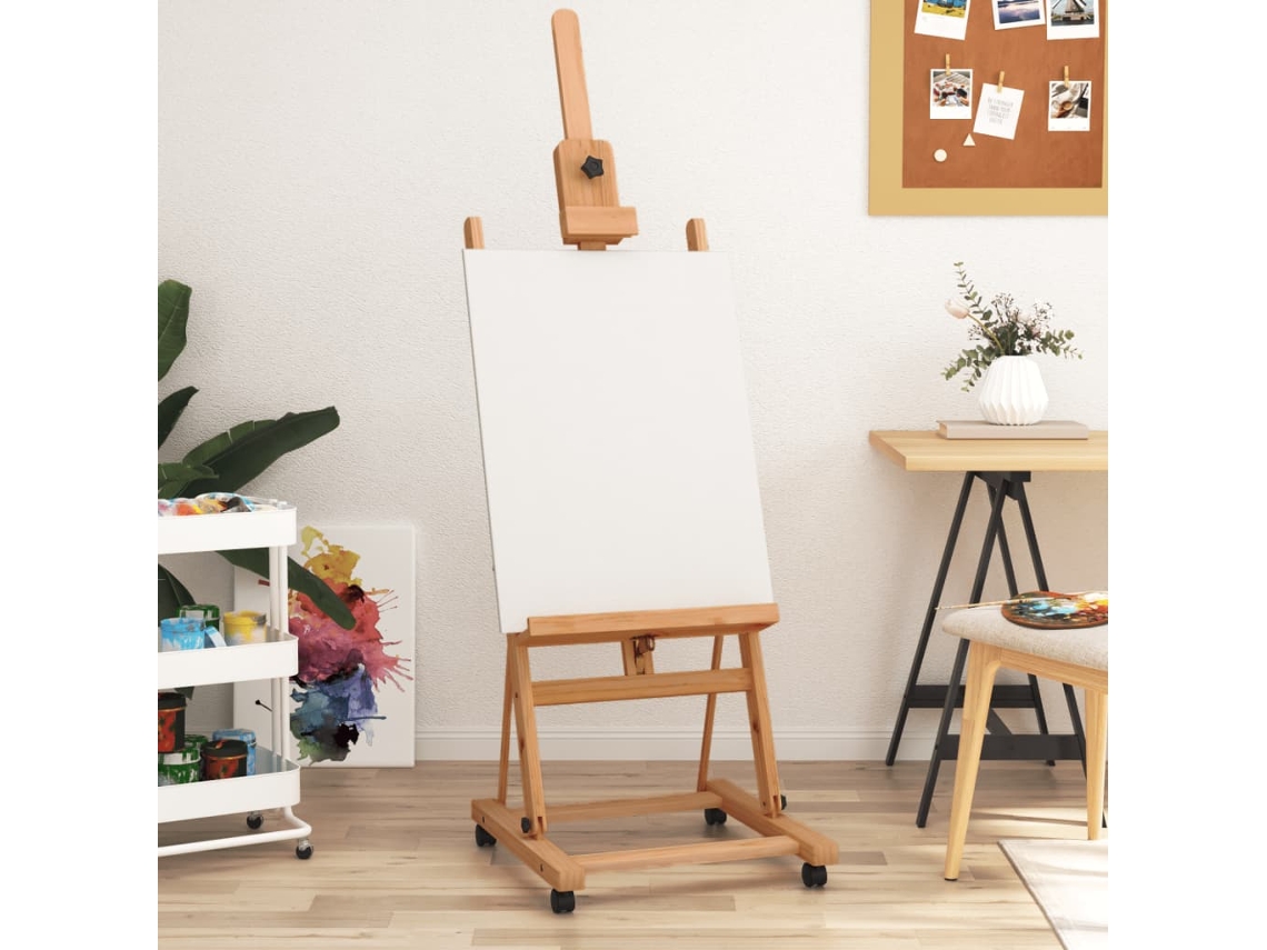 Vidaxl Cavalete 55x53,5x178 Cm Madeira De Faia Maciça