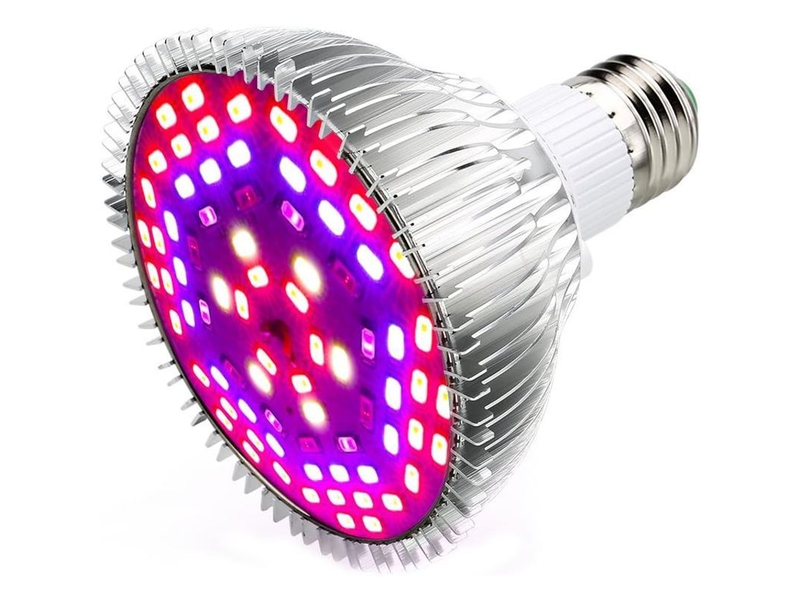 2026 bombilla Led de Crecimiento 50w 78led E27 7 Longitudes de Onda Ac 85 265v para Plantas Flores Verduras Interior Invernadero Jardín