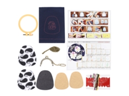 Kit Broderia Flores Costura Artesanal Diy