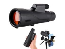 Telescópio Monocular de Alta Potência 12x50, Luneta de Observação com Tampa de Lente, Preto, Presentes para Mães JYTGALX (preto)