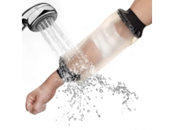Cubierta Impermeable para Cotovelo - Capa Reutilizável para Feridas e Bandagens - Protetor de Gesso do Braço Superior Transparente para Adultos