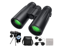 Binóculos 12 X 42 para Adultos com Tripé Binóculos À Prova Dágua para Observação de Pássaros Caminhadas Viagens Adaptador Binocular USHION