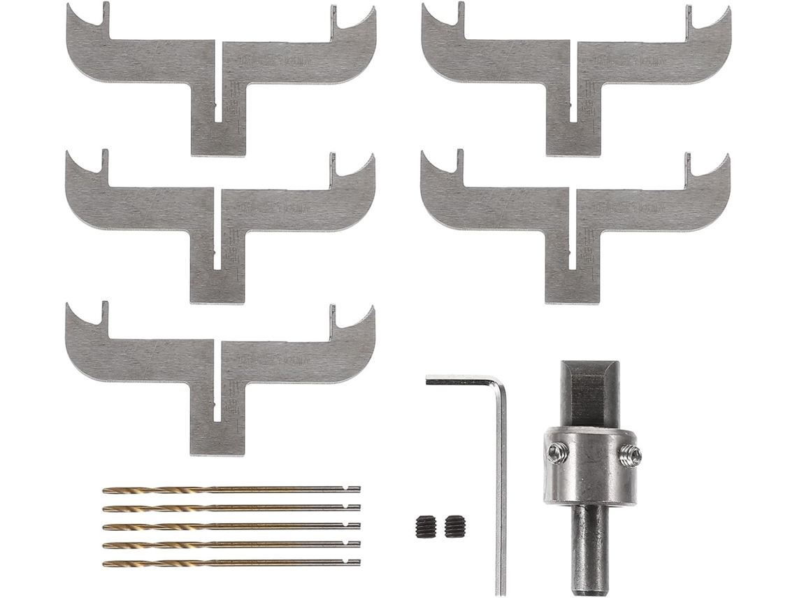 Kit Completo De Ferramentas Para Anéis, Incluindo Fresas De Aço E Brocas Para Pulseiras De Madeira.
