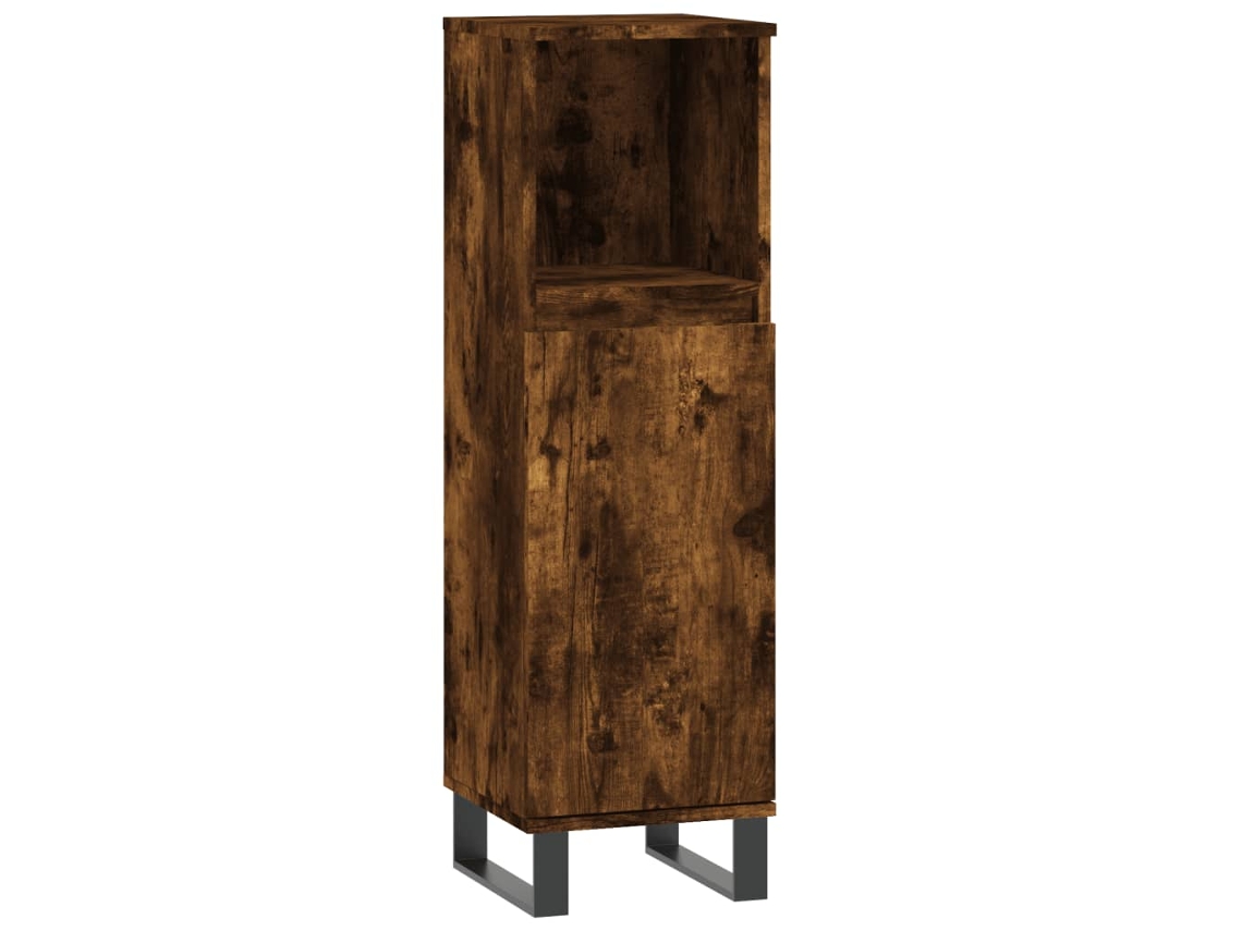 Armário de Wc Derivados de Madeira Carvalho Fumado MAISON EXCLUSIVE (30x30x100 cm)