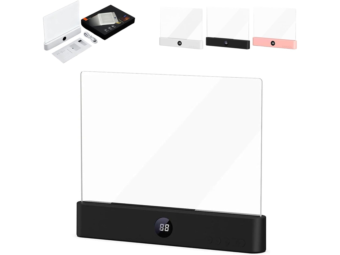 Luminária De Leitura Led Recarregável Com Clipe, 3 Modos Cor E