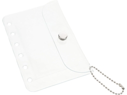 Ibasenice Bolsa Pvc Transparente Para Cartes A7 Grosse Capacité De Rangement - Étui Elegante E Minimaliste