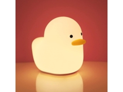Luminria Noturna De Silicone Duck Light Tubbo Para Quarto Infantil, Beb Ou Adulto Aquaforge (branco Quente)