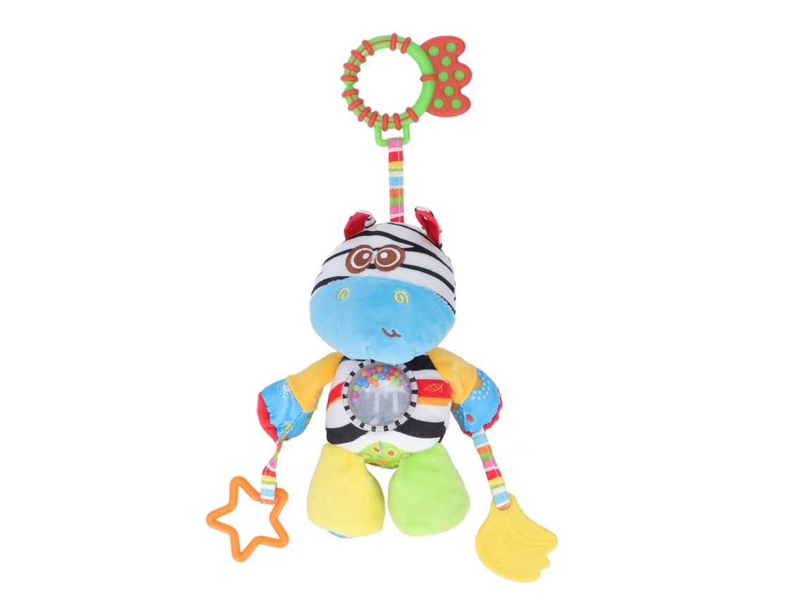 Mali brinquedo de Prato de Sereia Pelúcia para Carrinho de Bebê Animal Zebra Colorido Macio