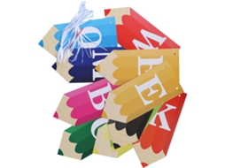 Faixa De Volta Às Aulas Baluue, Letras De Lápis, Decoração Para Sala De Aula E Festas, Bandeirola Durável E Fácil De