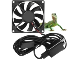 Ventilador de exaustão silencioso com temporizador USB para aquários paisagísticos.