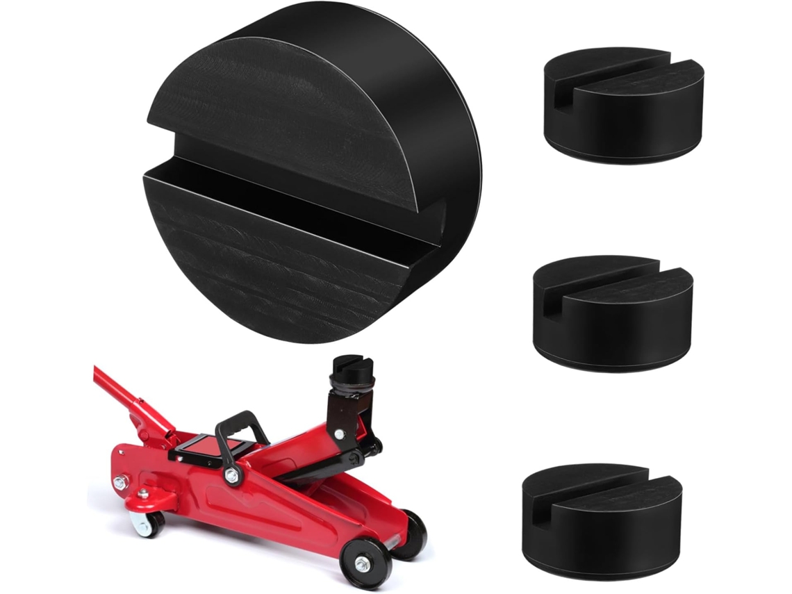 Conjunto De 4 Almofadas De Borracha Para Macaco De Carro, Antiderrapantes, Estáveis E Adequadas Para Uso Hidráulico.