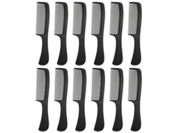 Pente Para Cortar Cabelo, Pente Para Modelar, Uso Em Salão, 20,3 X 4,3 Cm, Preto, Cuidados Com O Couro Cabeludo, Pacote Com 12 Jinyubo Store