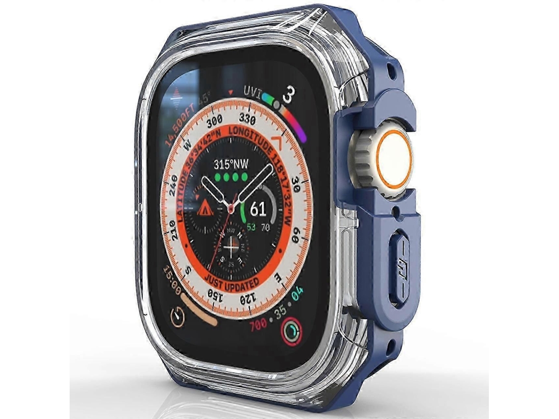 Capa Protetora De Borda Em Pc+tpu Para Smartwatch Compatível De 49 Mm - Midnight