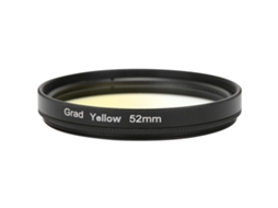 Filtro Gradiente Amarelo 52mm Para Lentes Dslr Canon Nikon Sony Olympus Fuji Câmera
