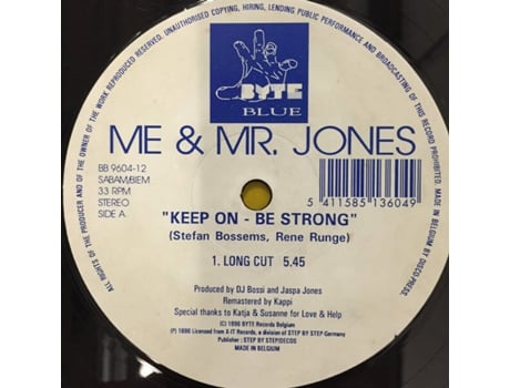 Vinil Keep On - Be Strong Byte Blue