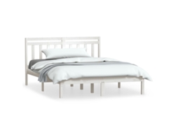 Bed Frame, Bed Frames Vidaxl Branco Madeira De Pinho (140 X 200 Cm)
