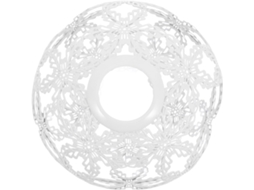Abajur Industrial De Ferro Forjado Branco, 160 Mm, Para Pendurar.