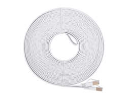 Cabo de Rede Cat7 LAXISCREED Plano Branco 15m