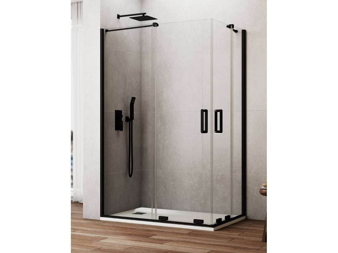 Cabine De Duche Angular 2+2 Cirene (kenna) 75x70 Cm Preto